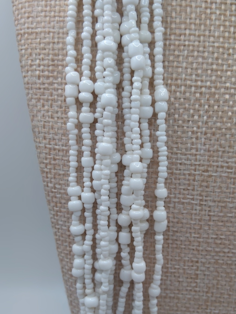 Silpada Retired Multistrand White Seed Bead Necklace - Picture 5 of 5